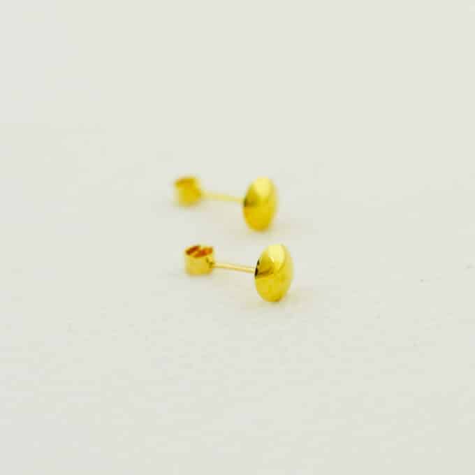 Aretes para Bebé de Oro 18k -  Modelo Lentejitas - Imagen 4