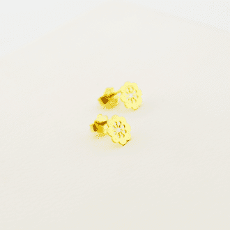 aretes de oro 18k