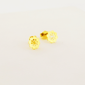 aretes de oro 18k