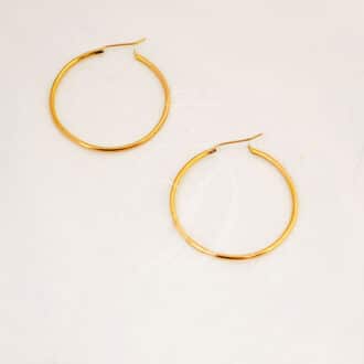 Argollas grandes de oro