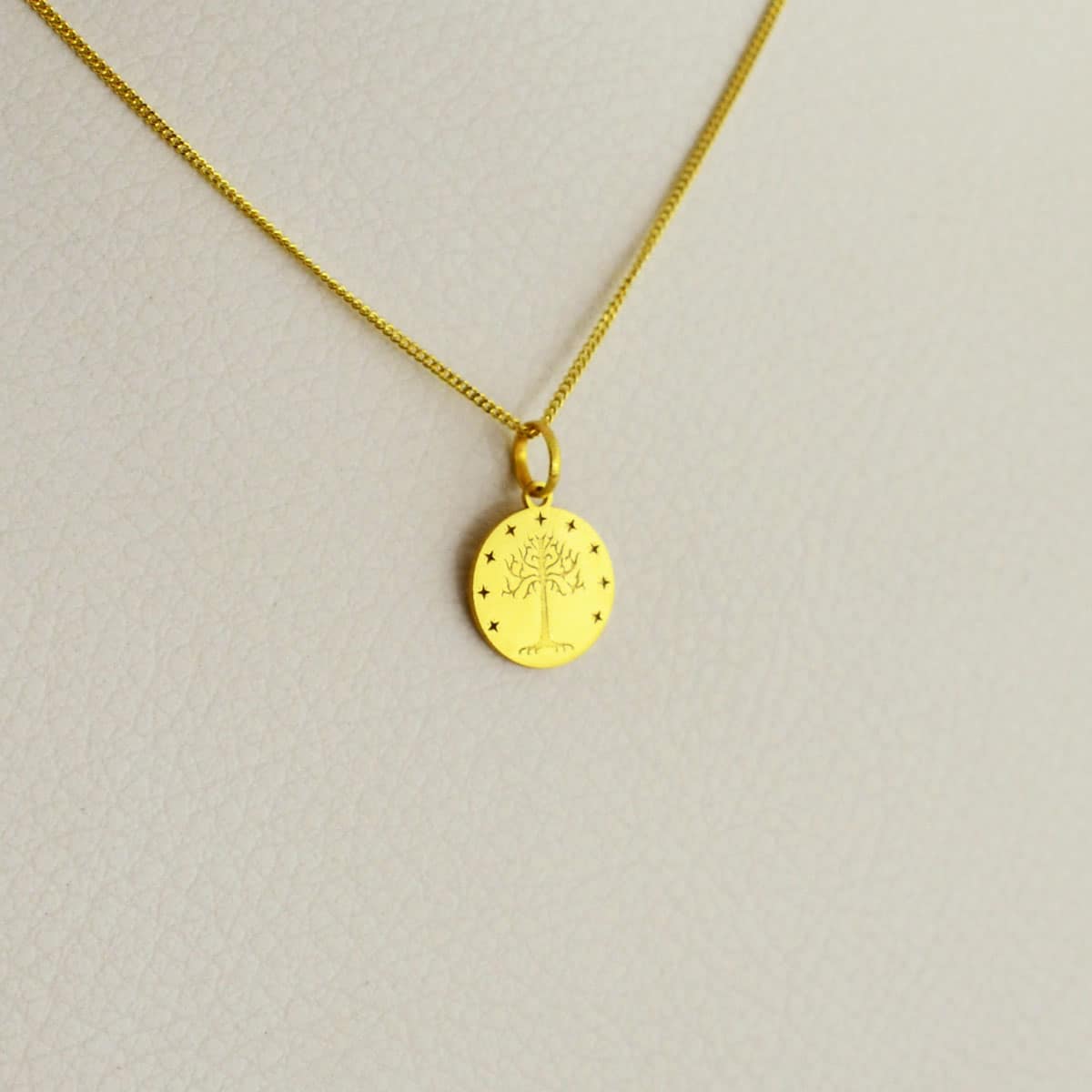 Collar de Oro 18k - Medalla Árbol de Vida Evolución - Imagen 3