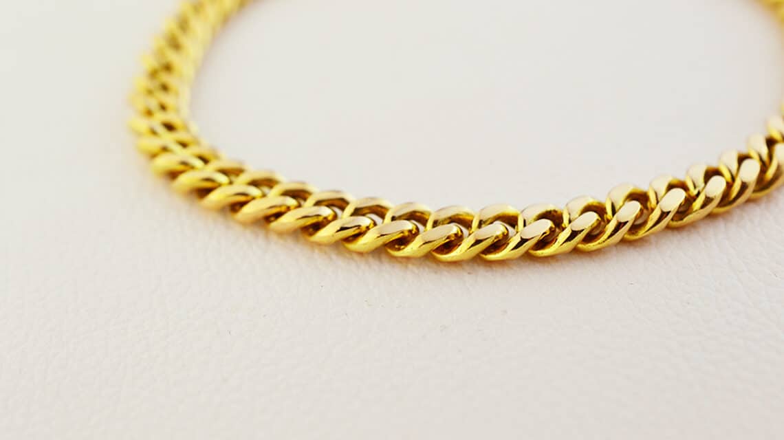 pulsera de oro para hombre