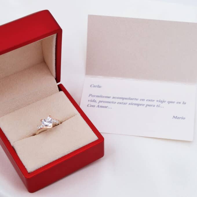 anillo promesa de plata