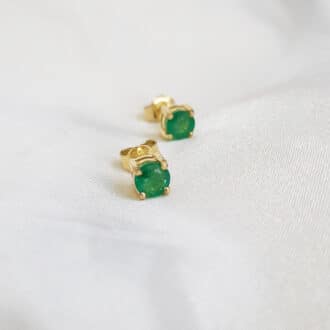 aretes de esmeralda