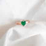 anillo corazón