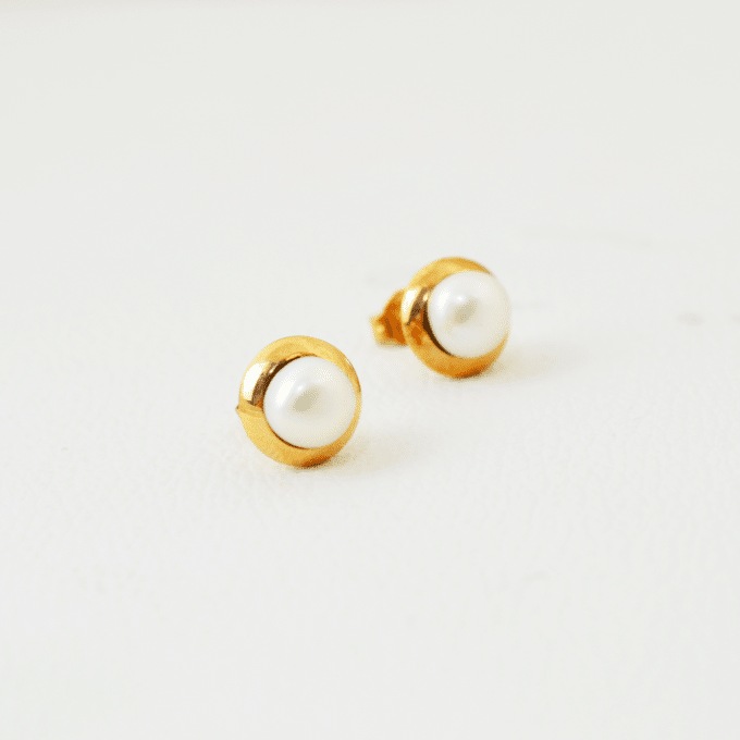 aretes de perlas