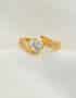 anillo de compromiso de oro