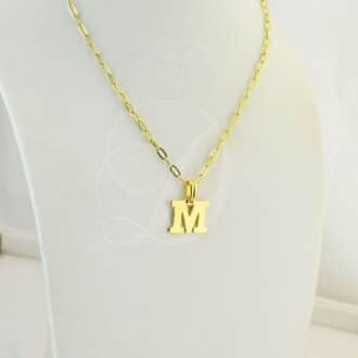 collar de oro para hombre