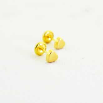 aretes de niña de oro