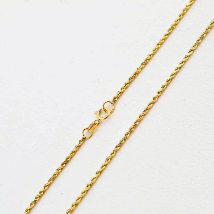 collar soga de oro 18k