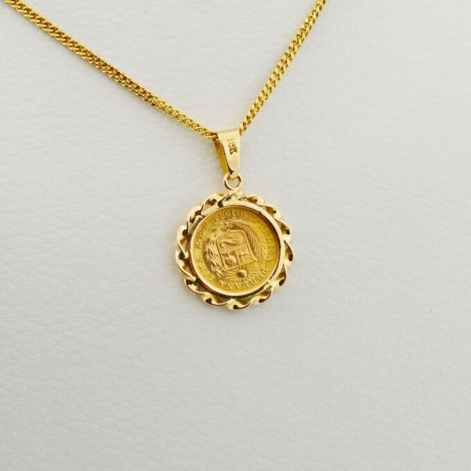 Dije Moneda Peruana de Oro - Imagen 2