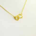 collar corazón de oro