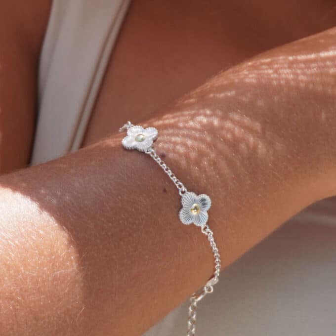 Pulsera de Plata - Estilo Van Cleef Silver - Imagen 2