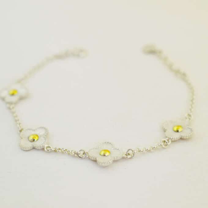 Pulsera de Plata - Estilo Van Cleef Silver - Imagen 4