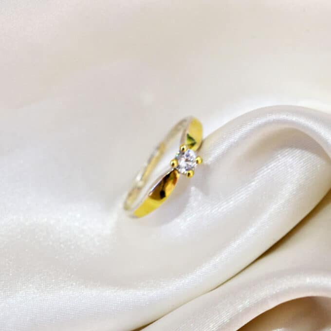 Anillo de Plata y oro 18k - Eira - Imagen 3