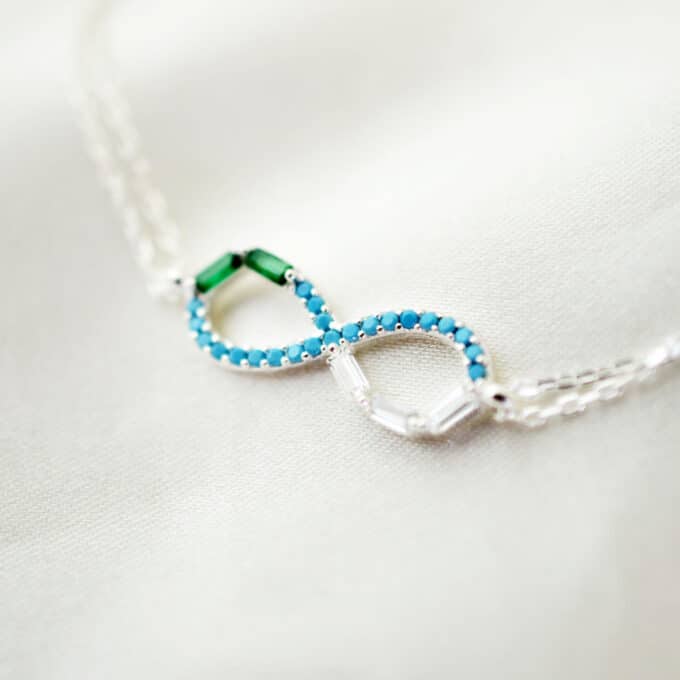 Pulsera de Plata Infinito Colores - Imagen 2