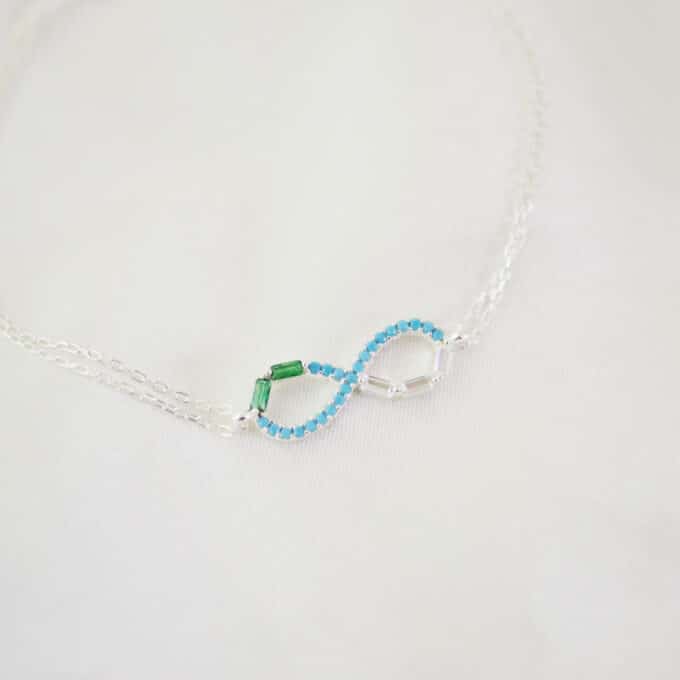 Pulsera de Plata Infinito Colores - Imagen 3