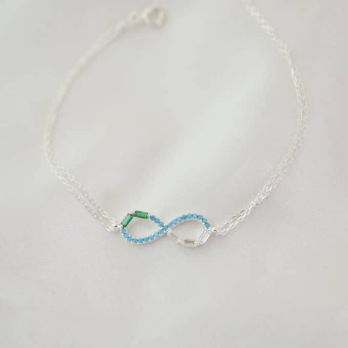 Pulsera de Plata Infinito Colores - Imagen 4