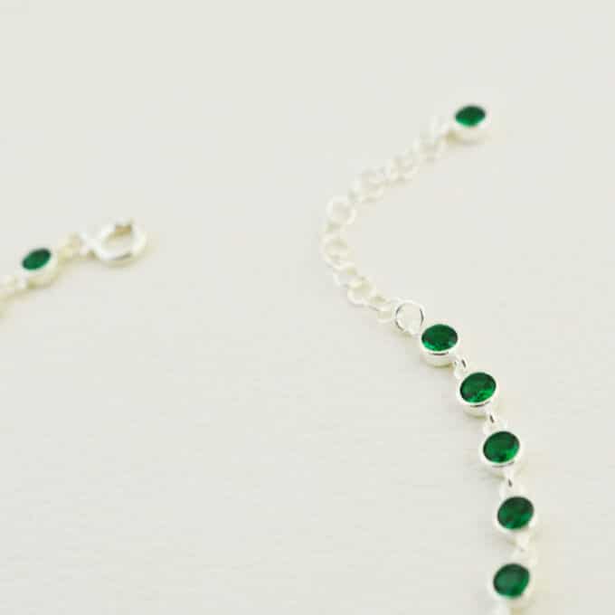 Pulsera de Plata con Esmeraldinas - Imagen 4