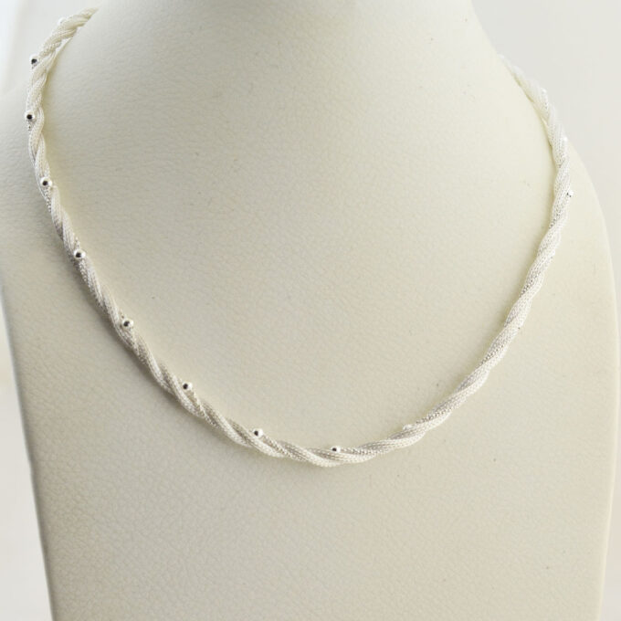 Collar de Plata - Trenza Doble - Imagen 2