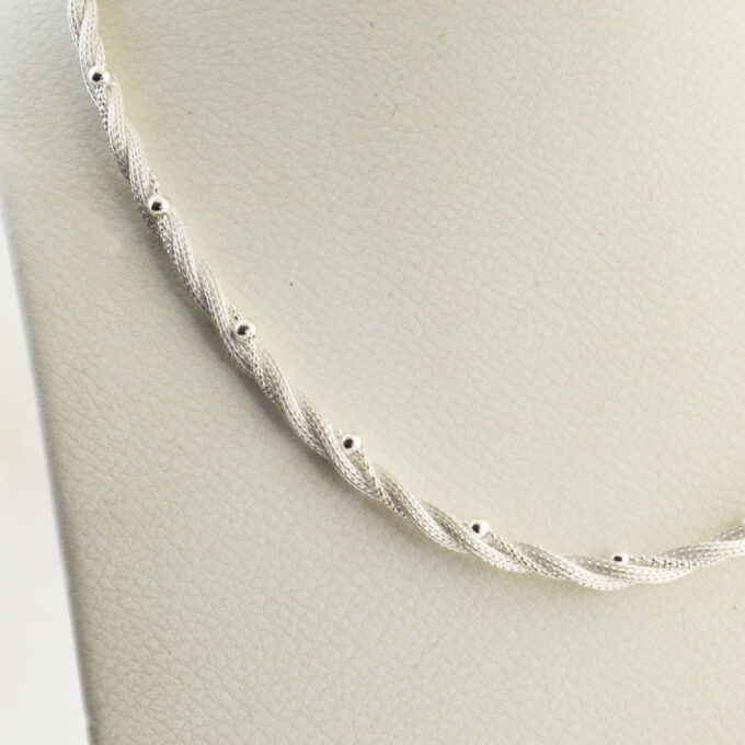 Collar de Plata - Trenza Doble - Imagen 3