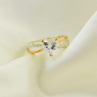 Anillo Promesa de Plata y Oro 18k - Daniela