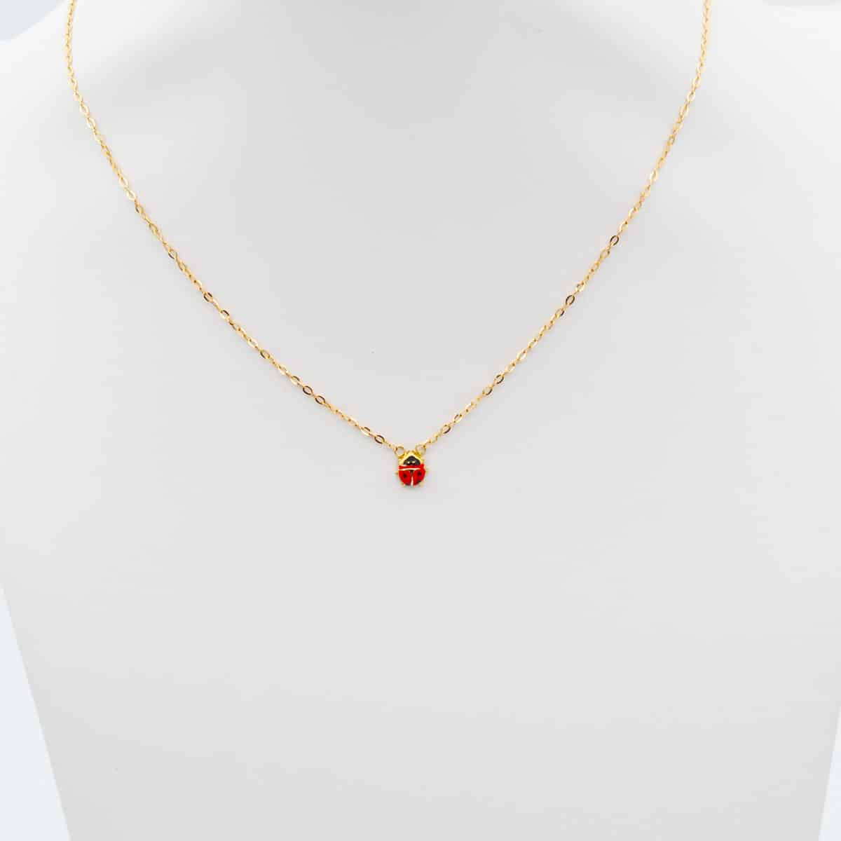 Collar de Oro 18k con Mariquita - Imagen 3