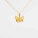collar con mariposa