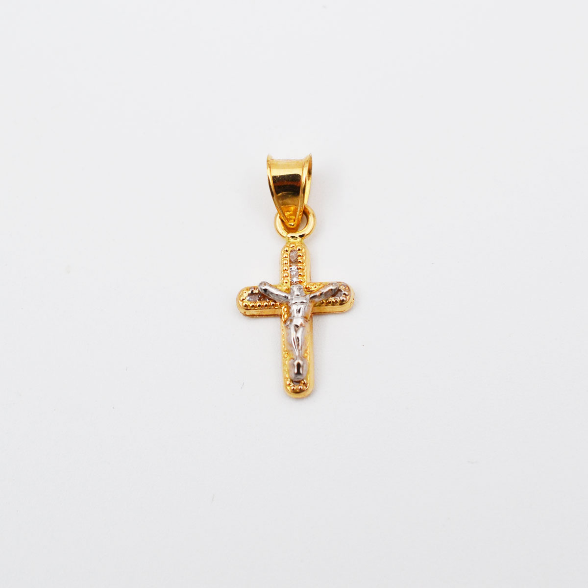 Dije Cruz de Oro 18k - Fé - Imagen 4