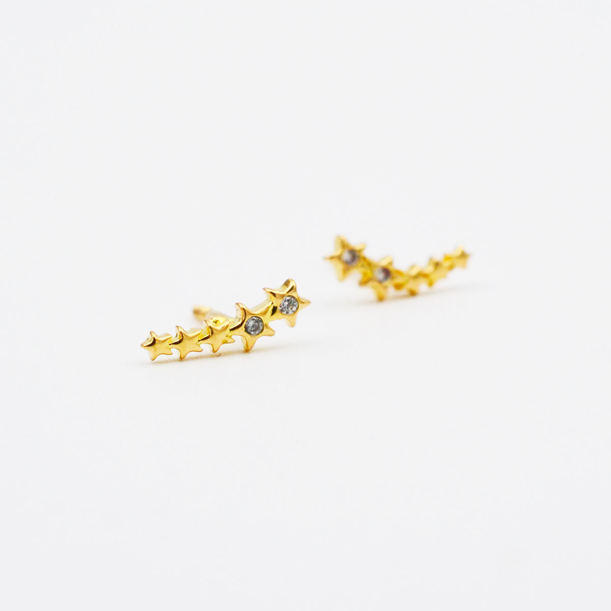 Aretes de oro 18k - Estrellitas - Imagen 3