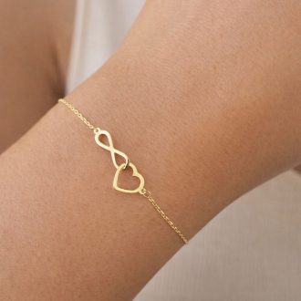 Pulsera de oro italiano 18k - Amor Infinito