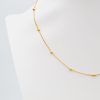 collar de bolitas de oro 18k